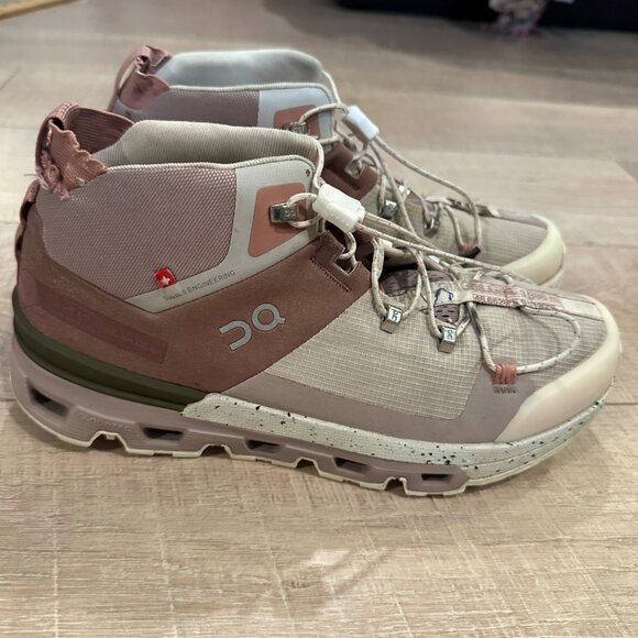 ON CLOUD WOMENS PINK HIKING BOOTS SHOES SIZE 8 - Picture 1 of 14